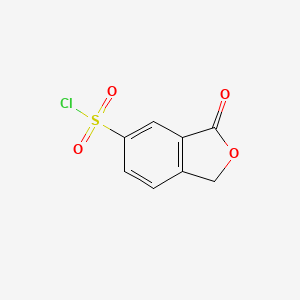 molecular formula C8H5ClO4S B2686954 3-Oxo-1,3-dihydro-2-benzofuran-5-sulfonyl chloride CAS No. 56622-76-5