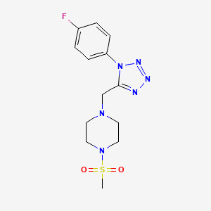 1-((1-(4-fluorophenyl)-1H-tetrazol-5-yl)methyl)-4-(methylsulfonyl)piperazine