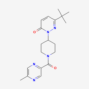 6-Tert-butyl-2-[1-(5-methylpyrazine-2-carbonyl)piperidin-4-yl]pyridazin-3-one