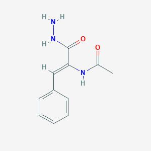 molecular formula C11H13N3O2 B2686977 N-[1-(hydrazinecarbonyl)-2-phenyleth-1-en-1-yl]acetamide CAS No. 15048-22-3