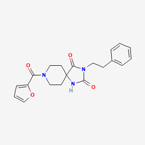 8-(Furan-2-carbonyl)-3-phenethyl-1,3,8-triazaspiro[4.5]decane-2,4-dione