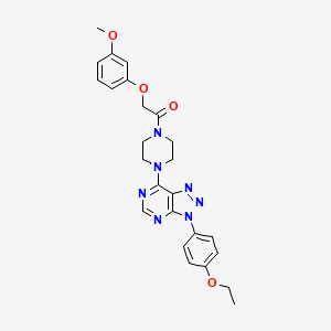 1-(4-(3-(4-ethoxyphenyl)-3H-[1,2,3]triazolo[4,5-d]pyrimidin-7-yl)piperazin-1-yl)-2-(3-methoxyphenoxy)ethanone