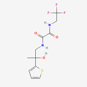 N1-(2-hydroxy-2-(thiophen-2-yl)propyl)-N2-(2,2,2-trifluoroethyl)oxalamide