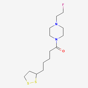 5-(1,2-Dithiolan-3-yl)-1-(4-(2-fluoroethyl)piperazin-1-yl)pentan-1-one