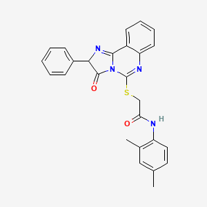 N-(2,4-dimethylphenyl)-2-((3-oxo-2-phenyl-2,3-dihydroimidazo[1,2-c]quinazolin-5-yl)thio)acetamide
