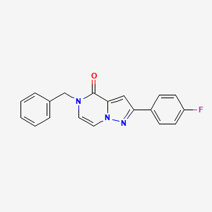5-benzyl-2-(4-fluorophenyl)pyrazolo[1,5-a]pyrazin-4(5H)-one