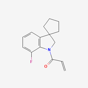 1-(7-Fluorospiro[2H-indole-3,1'-cyclopentane]-1-yl)prop-2-en-1-one