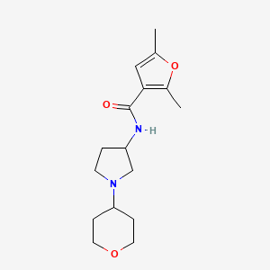 2,5-Dimethyl-N-[1-(oxan-4-yl)pyrrolidin-3-yl]furan-3-carboxamide