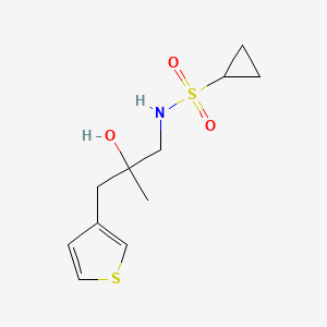 S-cyclopropyl-2-hydroxy-2-methyl-3-(thiophen-3-yl)propane-1-sulfonamido