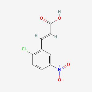 molecular formula C9H6ClNO4 B2687019 2-Chloro-5-nitrocinnamic acid CAS No. 36015-19-7