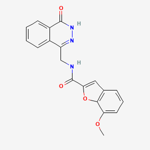 7-methoxy-N-((4-oxo-3,4-dihydrophthalazin-1-yl)methyl)benzofuran-2-carboxamide