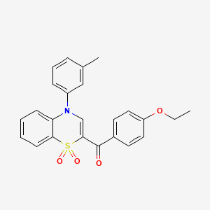 (4-ethoxyphenyl)[4-(3-methylphenyl)-1,1-dioxido-4H-1,4-benzothiazin-2-yl]methanone