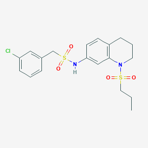 1-(3-chlorophenyl)-N-(1-(propylsulfonyl)-1,2,3,4-tetrahydroquinolin-7-yl)methanesulfonamide