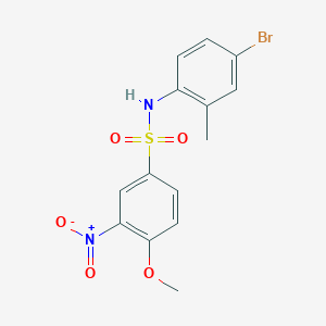 N-(4-bromo-2-methylphenyl)-4-methoxy-3-nitrobenzenesulfonamide