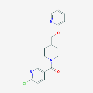 (6-Chloropyridin-3-yl)-[4-(pyridin-2-yloxymethyl)piperidin-1-yl]methanone