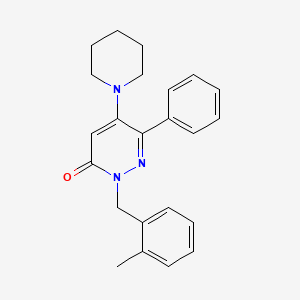 2-(2-methylbenzyl)-6-phenyl-5-piperidino-3(2H)-pyridazinone