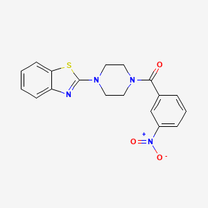B2687030 (4-(Benzo[d]thiazol-2-yl)piperazin-1-yl)(3-nitrophenyl)methanone CAS No. 681156-74-1