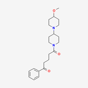 1-{4-Methoxy-[1,4'-bipiperidine]-1'-yl}-5-phenylpentane-1,5-dione