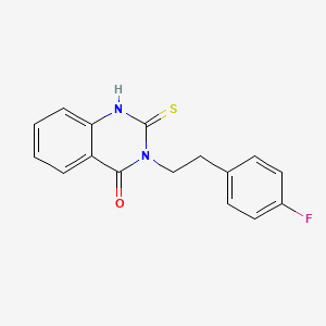 3-[2-(4-Fluorophenyl)ethyl]-2-sulfanyl-3,4-dihydroquinazolin-4-one