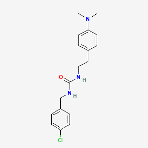 molecular formula C18H22ClN3O B2687043 1-(4-Chlorobenzyl)-3-(4-(dimethylamino)phenethyl)urea CAS No. 1207000-87-0