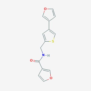 N-[[4-(Furan-3-yl)thiophen-2-yl]methyl]furan-3-carboxamide
