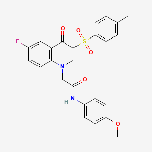 2-(6-fluoro-4-oxo-3-tosylquinolin-1(4H)-yl)-N-(4-methoxyphenyl)acetamide