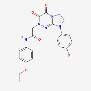 N-(4-ethoxyphenyl)-2-(8-(4-fluorophenyl)-3,4-dioxo-3,4,7,8-tetrahydroimidazo[2,1-c][1,2,4]triazin-2(6H)-yl)acetamide