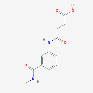 molecular formula C12H14N2O4 B268708 4-((3-(Methylcarbamoyl)phenyl)amino)-4-oxobutanoic acid 