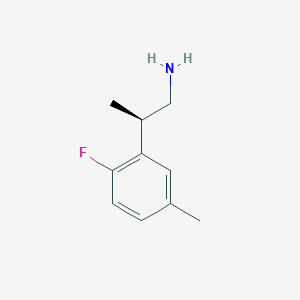 (2R)-2-(2-Fluoro-5-methylphenyl)propan-1-amine
