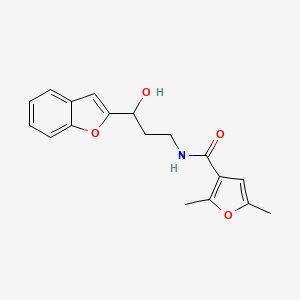 N-(3-(benzofuran-2-yl)-3-hydroxypropyl)-2,5-dimethylfuran-3-carboxamide