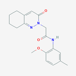 B2687120 N-(2-methoxy-5-methylphenyl)-2-(3-oxo-5,6,7,8-tetrahydrocinnolin-2(3H)-yl)acetamide CAS No. 932972-19-5