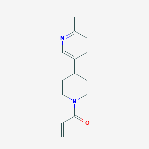 molecular formula C14H18N2O B2687123 1-[4-(6-Methylpyridin-3-yl)piperidin-1-yl]prop-2-en-1-one CAS No. 2196443-64-6