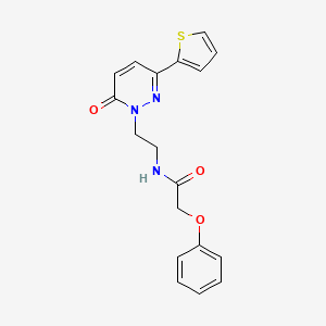 N-(2-(6-oxo-3-(thiophen-2-yl)pyridazin-1(6H)-yl)ethyl)-2-phenoxyacetamide