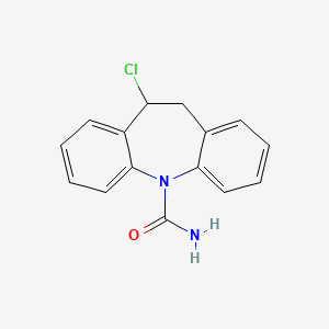 molecular formula C15H13ClN2O B2687153 10-Chloro-10,11-dihydro-5H-dibenzo[b,f]azepine-5-carboxamide CAS No. 791633-38-0
