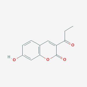 molecular formula C12H10O4 B2687163 7-羟基-3-丙酰基-2H-香豆素-2-酮 CAS No. 500364-48-7