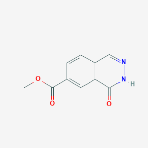 molecular formula C10H8N2O3 B2687172 甲酸甲酯-4-氧代-3H-邻苯二嗪-6-羧酸酯 CAS No. 2503202-17-1