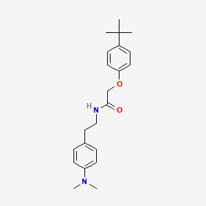 molecular formula C22H30N2O2 B2687203 2-(4-(tert-butyl)phenoxy)-N-(4-(dimethylamino)phenethyl)acetamide CAS No. 953244-24-1