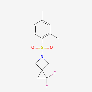 molecular formula C13H15F2NO2S B2687249 5-(2,4-Dimethylbenzenesulfonyl)-1,1-difluoro-5-azaspiro[2.3]hexane CAS No. 2380078-68-0