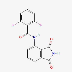 molecular formula C15H8F2N2O3 B2687263 N-(1,3-dioxoisoindolin-4-yl)-2,6-difluorobenzamide CAS No. 325977-17-1