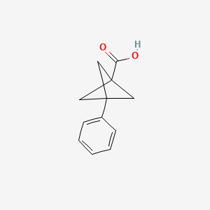 molecular formula C12H12O2 B2687264 3-苯基双环[1.1.1]戊烷-1-羧酸 CAS No. 83249-04-1