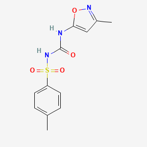 molecular formula C12H13N3O4S B2687321 3-(3-methyl-1,2-oxazol-5-yl)-1-(4-methylbenzenesulfonyl)urea CAS No. 866043-22-3