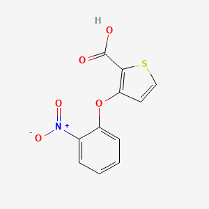 molecular formula C11H7NO5S B2687325 3-(2-Nitrophenoxy)thiophene-2-carboxylic acid CAS No. 252026-99-6