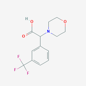 B2687326 2-Morpholino-2-(3-(trifluoromethyl)phenyl)acetic acid CAS No. 1218621-71-6