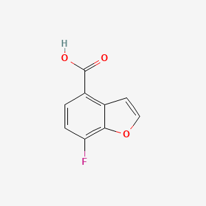 molecular formula C9H5FO3 B2687328 7-fluoro-1-benzofuran-4-carboxylic acid CAS No. 1038509-33-9