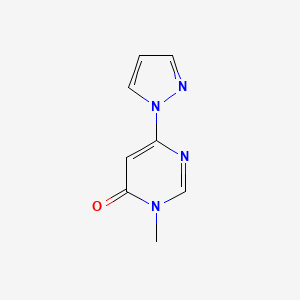 3-Methyl-6-pyrazol-1-ylpyrimidin-4-one
