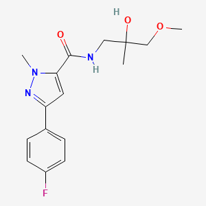 3-(4-fluorophenyl)-N-(2-hydroxy-3-methoxy-2-methylpropyl)-1-methyl-1H-pyrazole-5-carboxamide