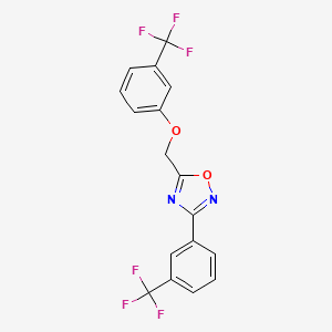 5-{[3-(Trifluoromethyl)phenoxy]methyl}-3-[3-(trifluoromethyl)phenyl]-1,2,4-oxadiazole