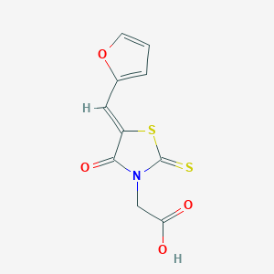 (Z)-2-(5-(furan-2-ylmethylene)-4-oxo-2-thioxothiazolidin-3-yl)acetic acid