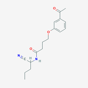 4-(3-acetylphenoxy)-N-(1-cyanobutyl)butanamide