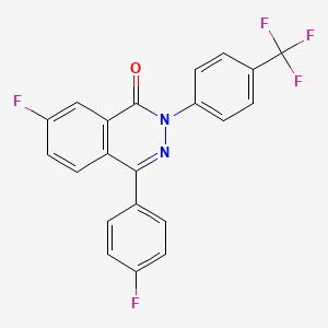 7-fluoro-4-(4-fluorophenyl)-2-[4-(trifluoromethyl)phenyl]-1(2H)-phthalazinone